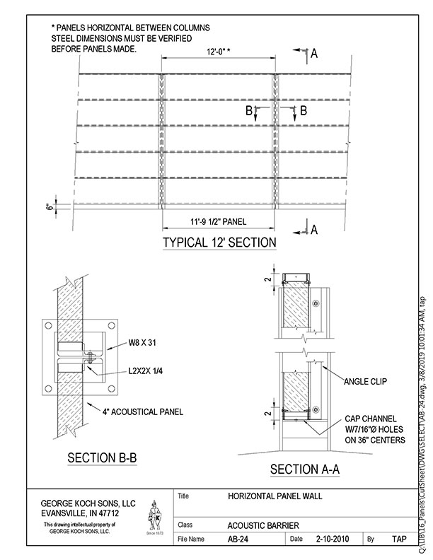 AB-24 Horizontal Panel Wall