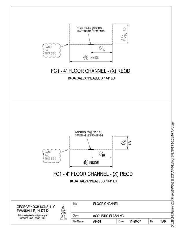 AF-01 Floor Channel