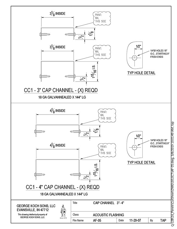 AF-05 Cap Channel
